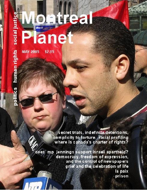 cover of Montreal Planet Magazine, May 2005